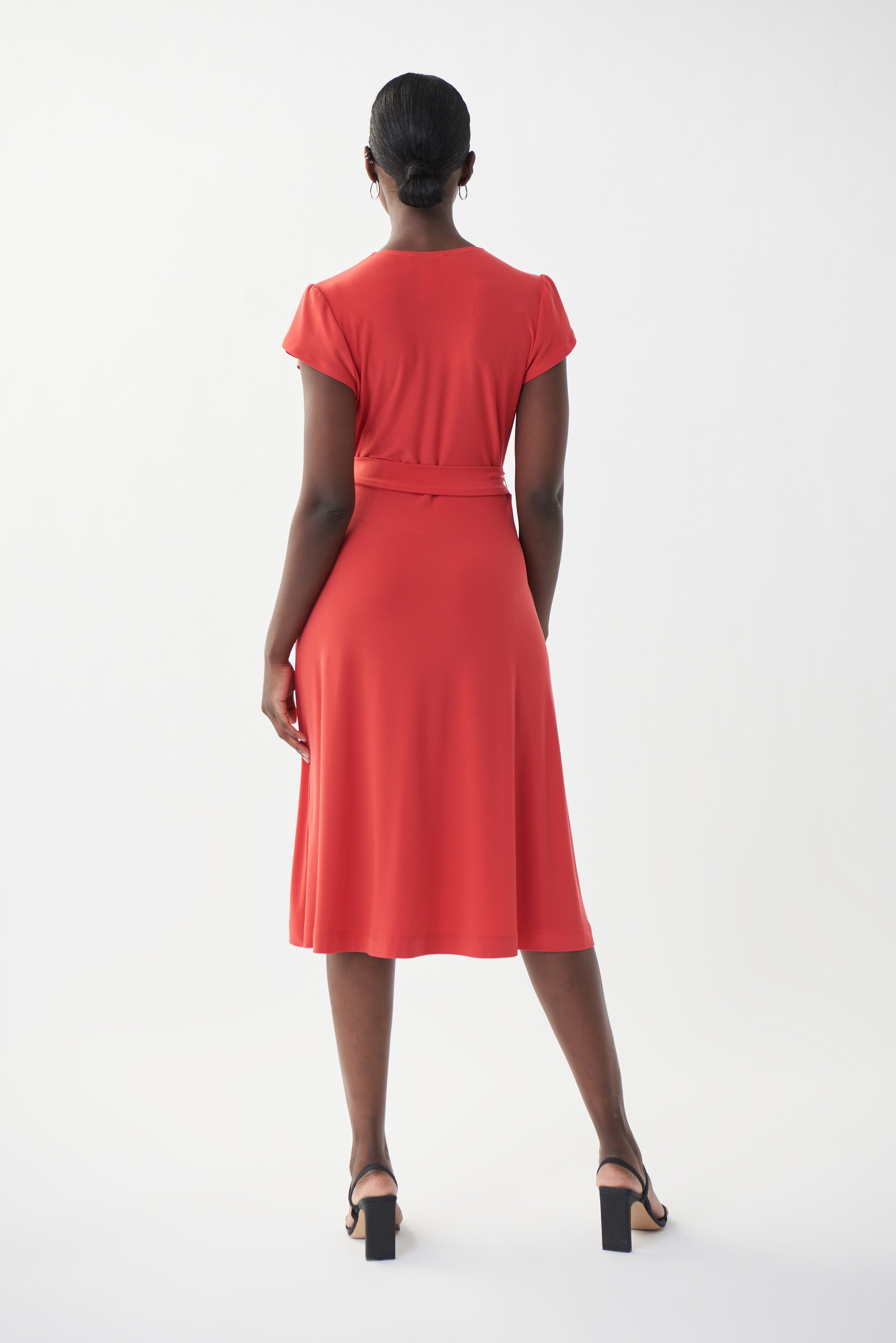 Joseph Ribkoff Cap Sleeve, Flip Skirt Dress