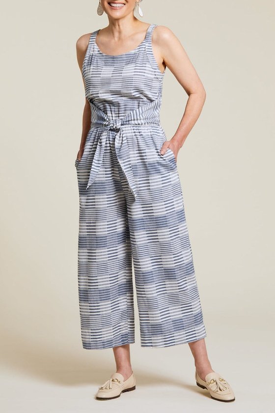 Tribal Jumpsuit with Front Tie