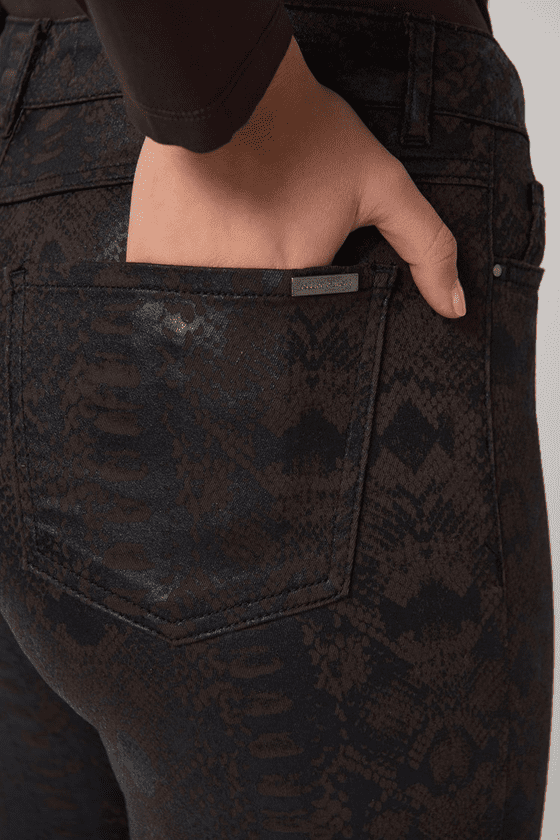 Joseph Ribkoff Animal Print Slim-Fit Jeans