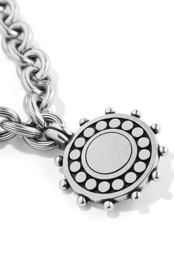 Brighton Pebble Dot Medali Reversible Collar Necklace
