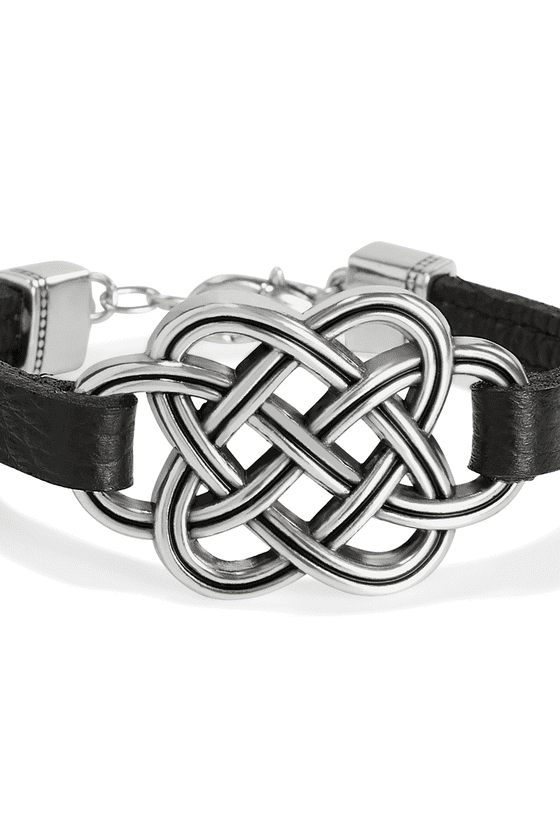 Brighton Interlok Trellis Leather Bracelet