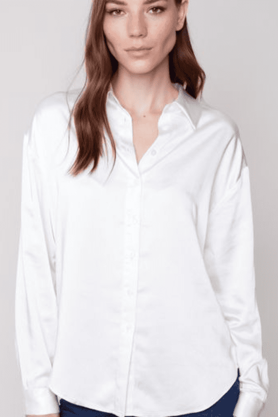 Charlie B Long Sleeve Button Down Blouse