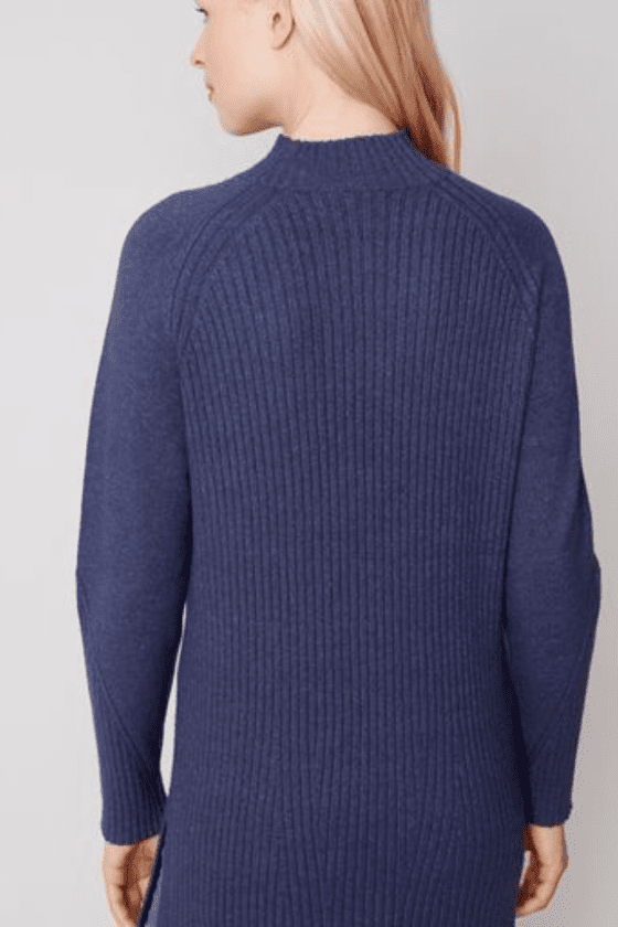 Charlie B Mock Neck Tunic Sweater