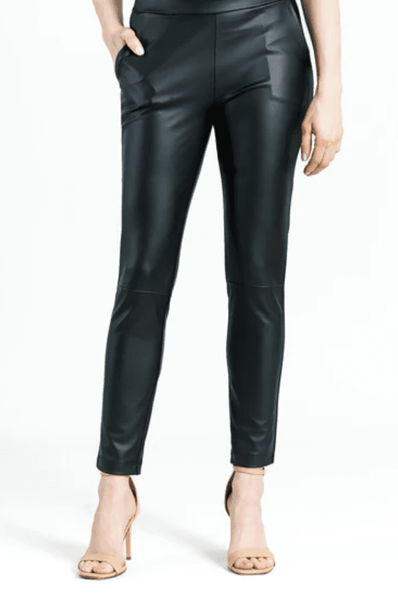 Clara Sunwoo Liquid Leather Sheen Skinny Pocket Pant