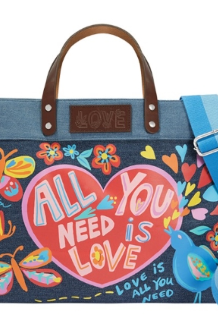 Brighton Artful at Heart All You Need is Love Tote