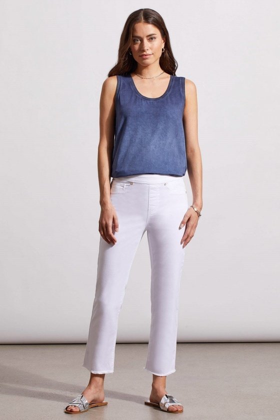 AUDREY PULL-ON STRAIGHT CROP JEANS