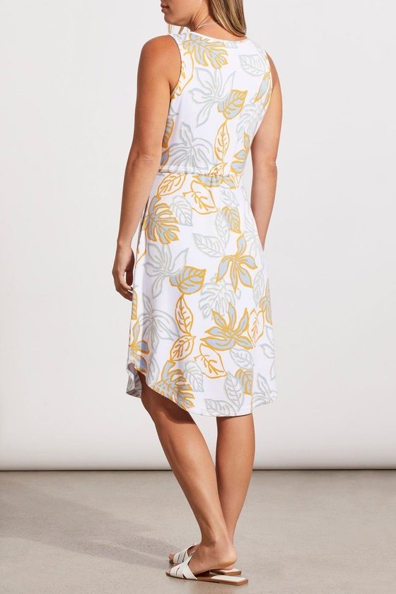 KNIT DRESS W/ WAIST DRAWCORD