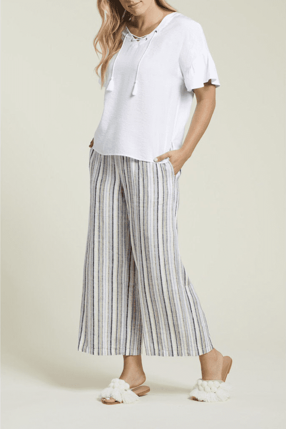 Pull-On Flowy Crop Pant