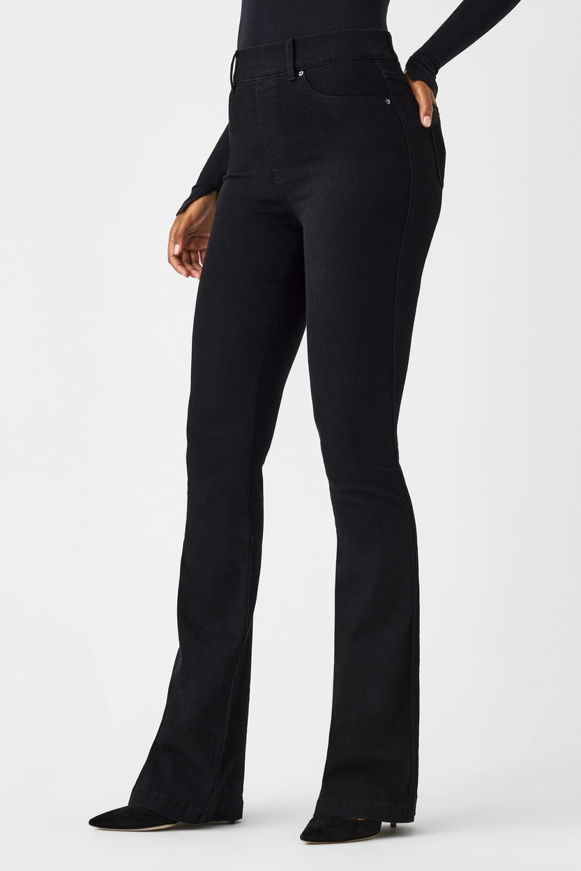 Flare Jeans-Clean Black