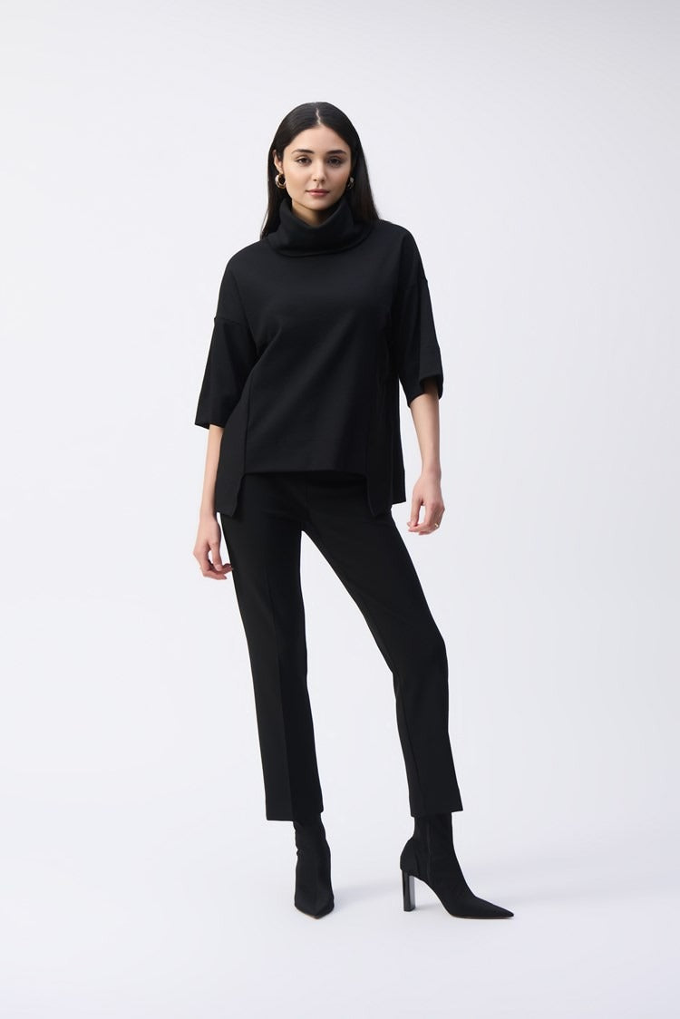 Needle Rib Long Boxy Top