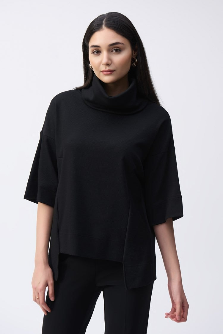 Needle Rib Long Boxy Top