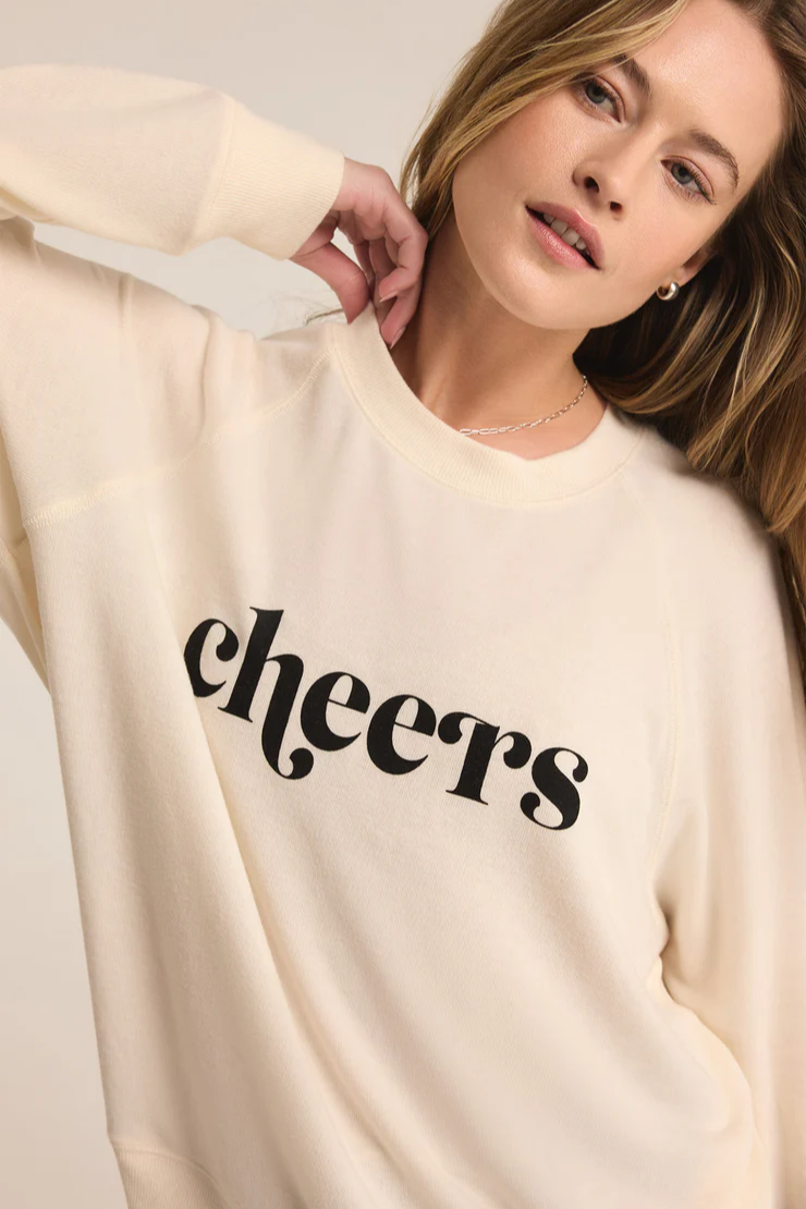 Cassie Cheers Long Sleeve Raglan