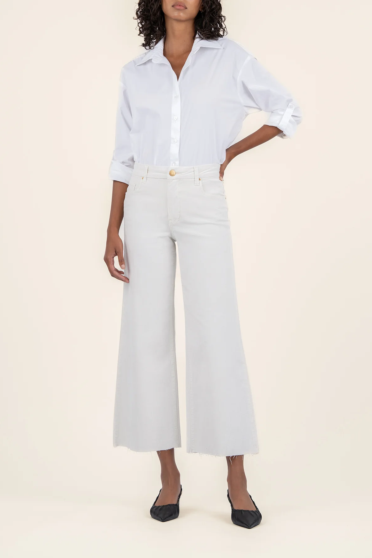 Meg Velvet High Rise Wide Leg