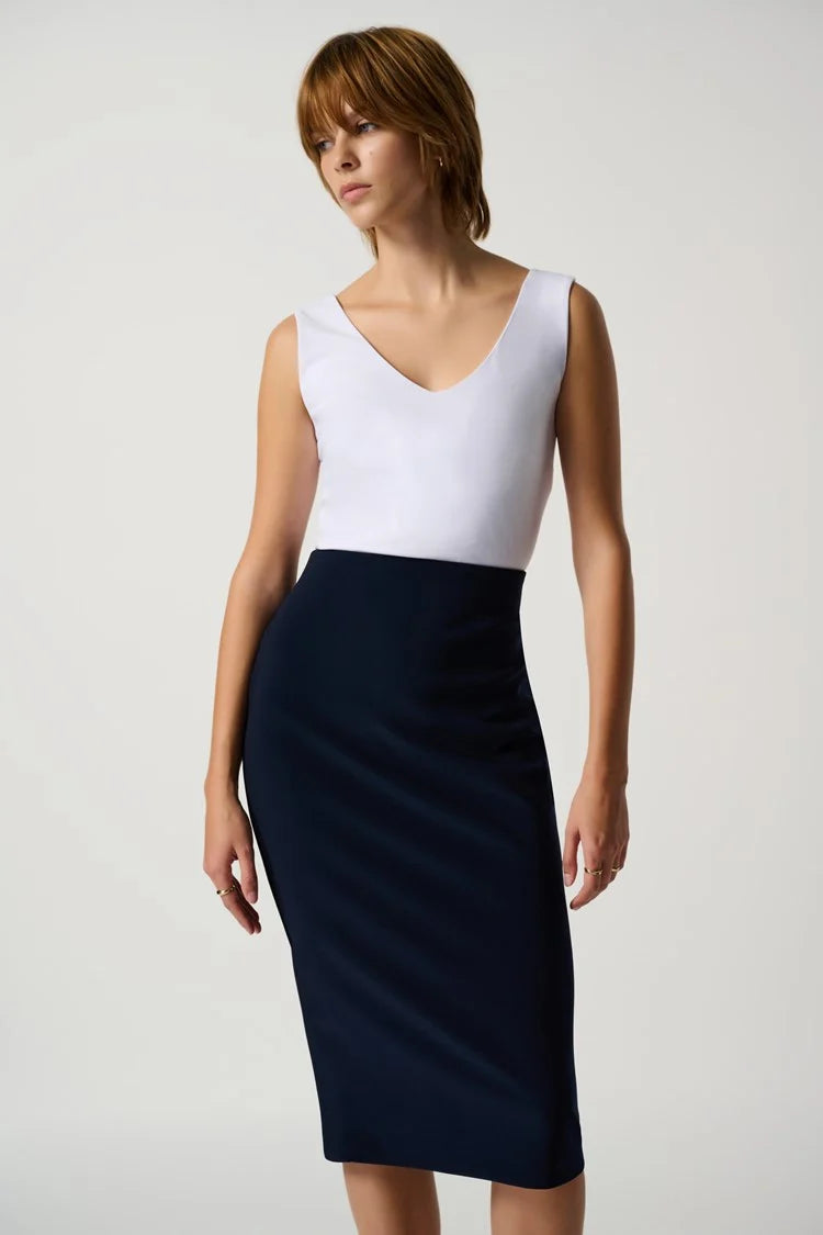 Black Mid Calf Skirt