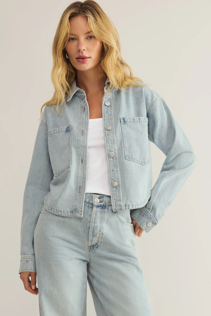 All Day Cropped Denim Jacket