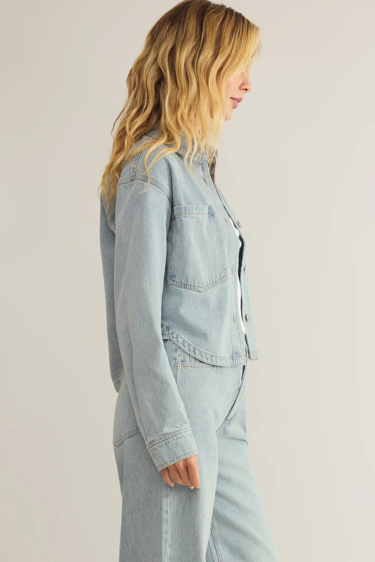 All Day Cropped Denim Jacket