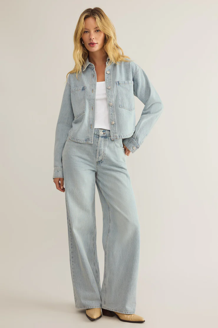 All Day Cropped Denim Jacket