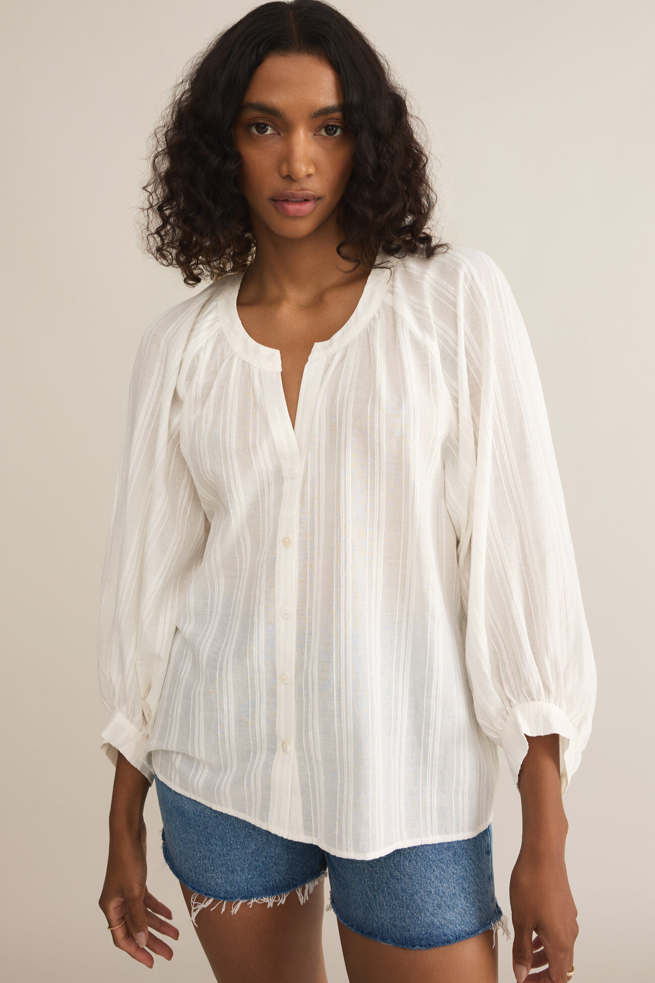 Wren Button Up Top