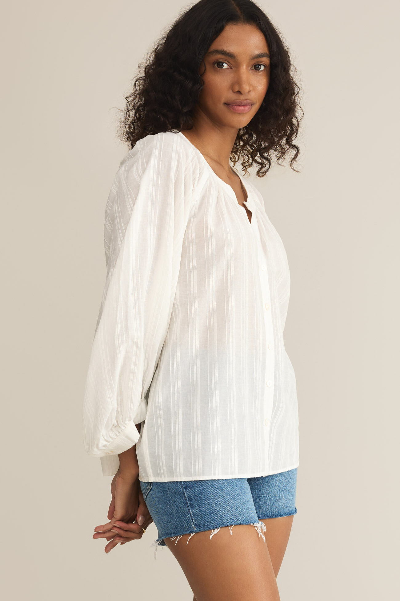Wren Button Up Top