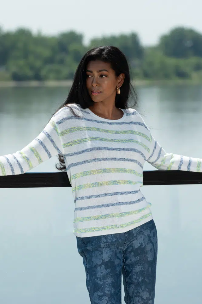 Stripe Fine Knit Sweater