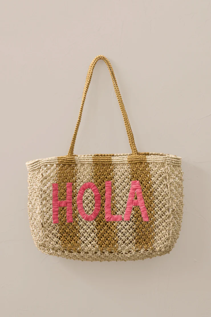 Woven Jute Tote Bag