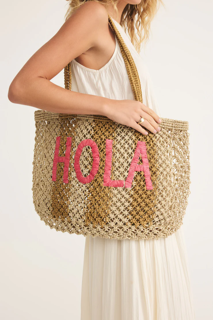 Woven Jute Tote Bag