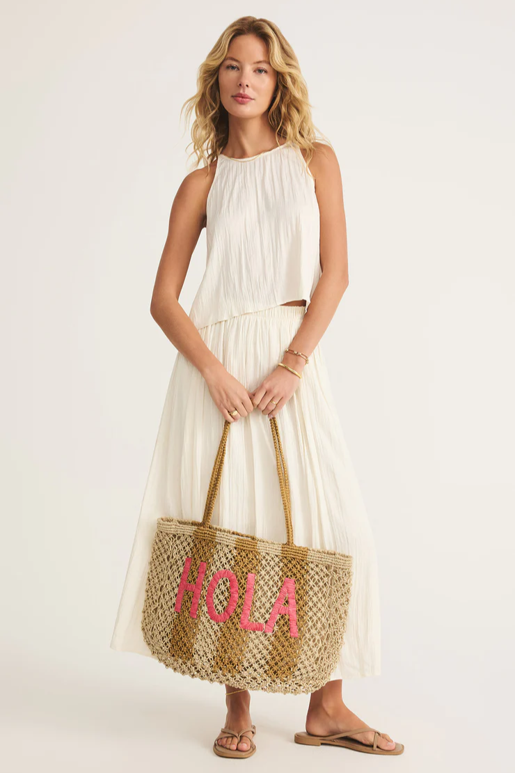 Woven Jute Tote Bag