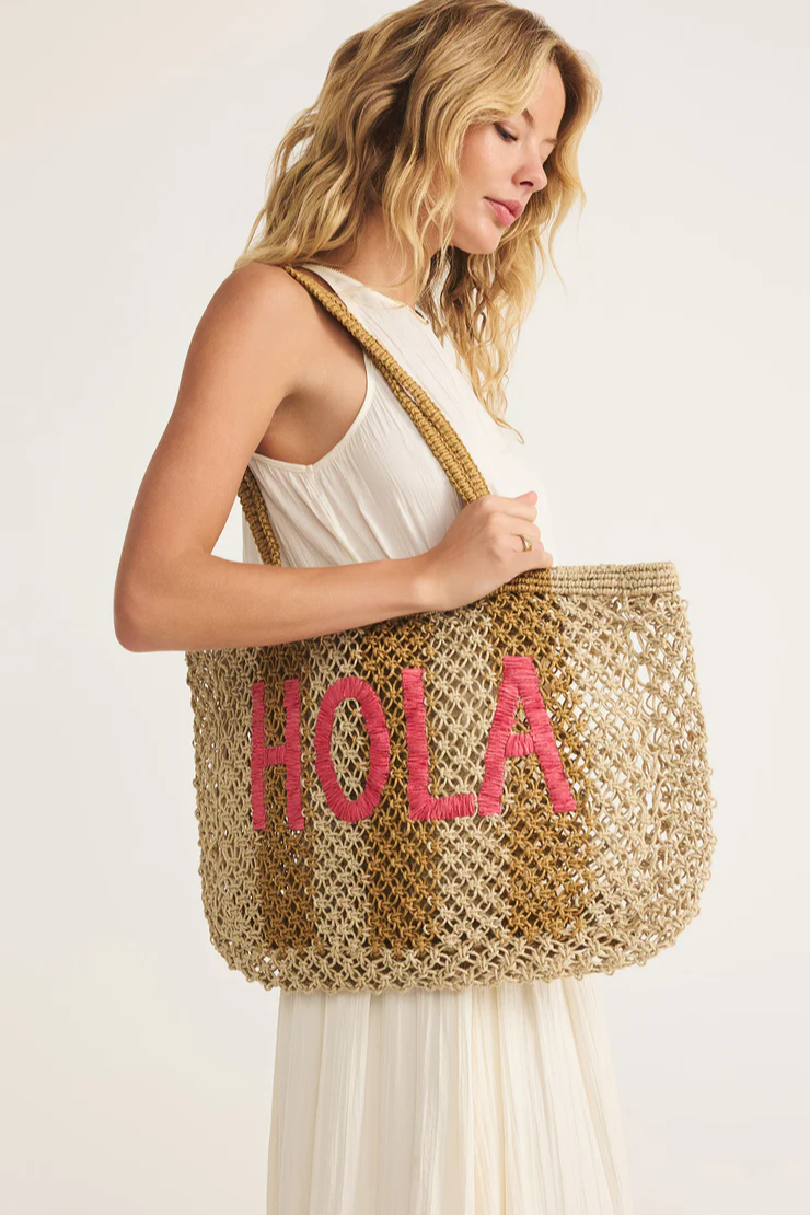 Woven Jute Tote Bag