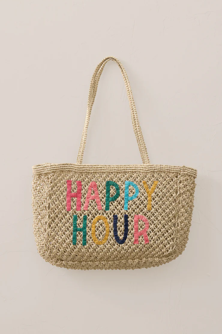 Woven Jute Tote Bag