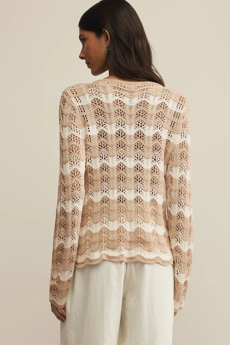 Azura Stripe Crochet Top