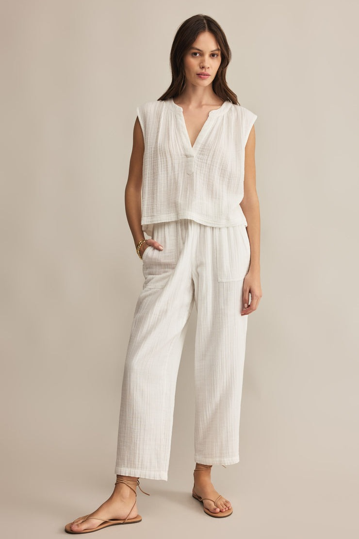 Weekend Escape Gauze Top