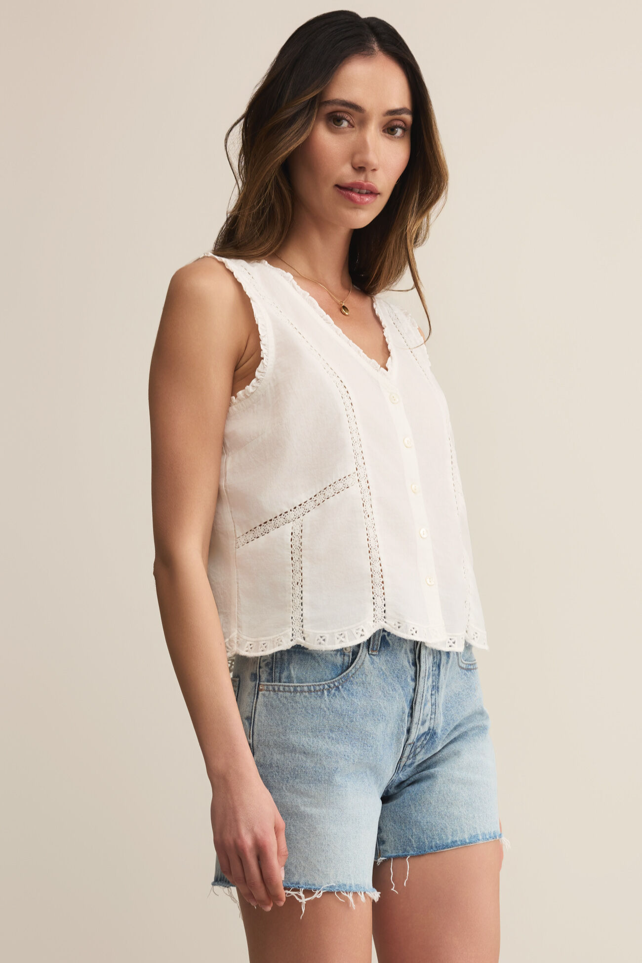 Tomi Embroidered Tank