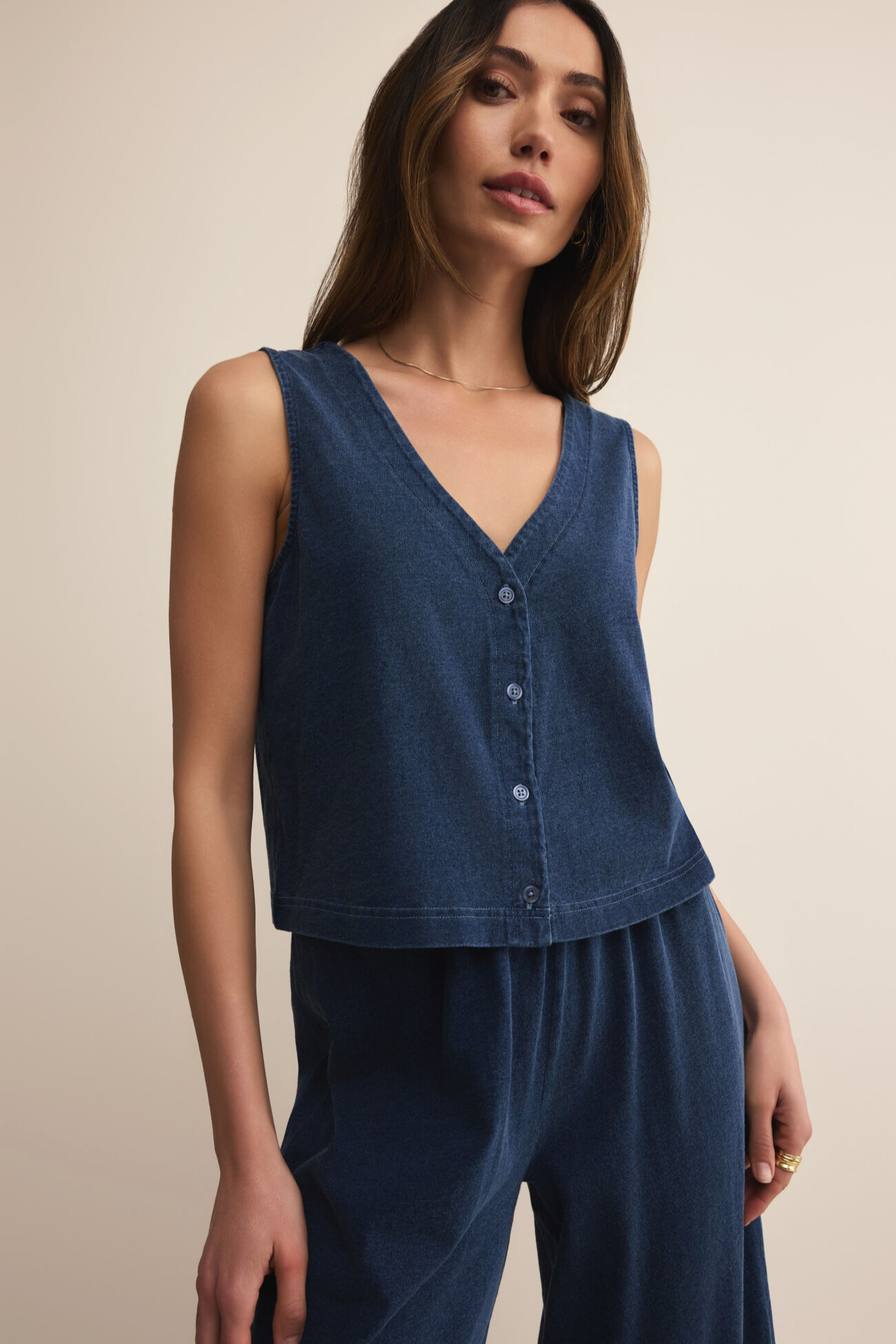 Solace Jersey Denim Top