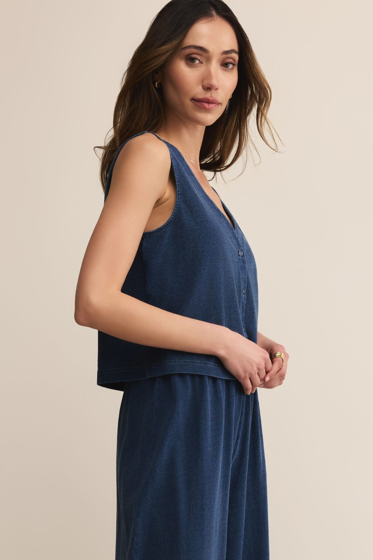 Solace Jersey Denim Top
