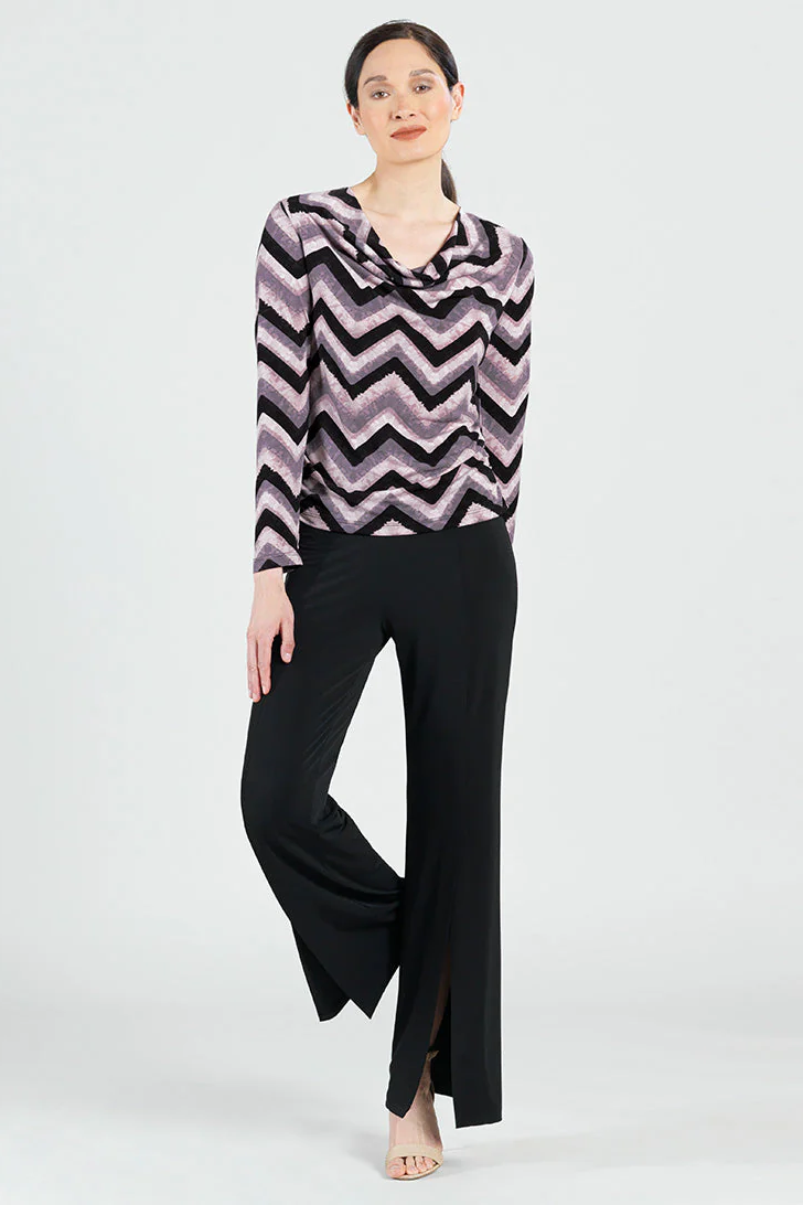 Clara Sunwoo Cowl Neck Side Ruched Top