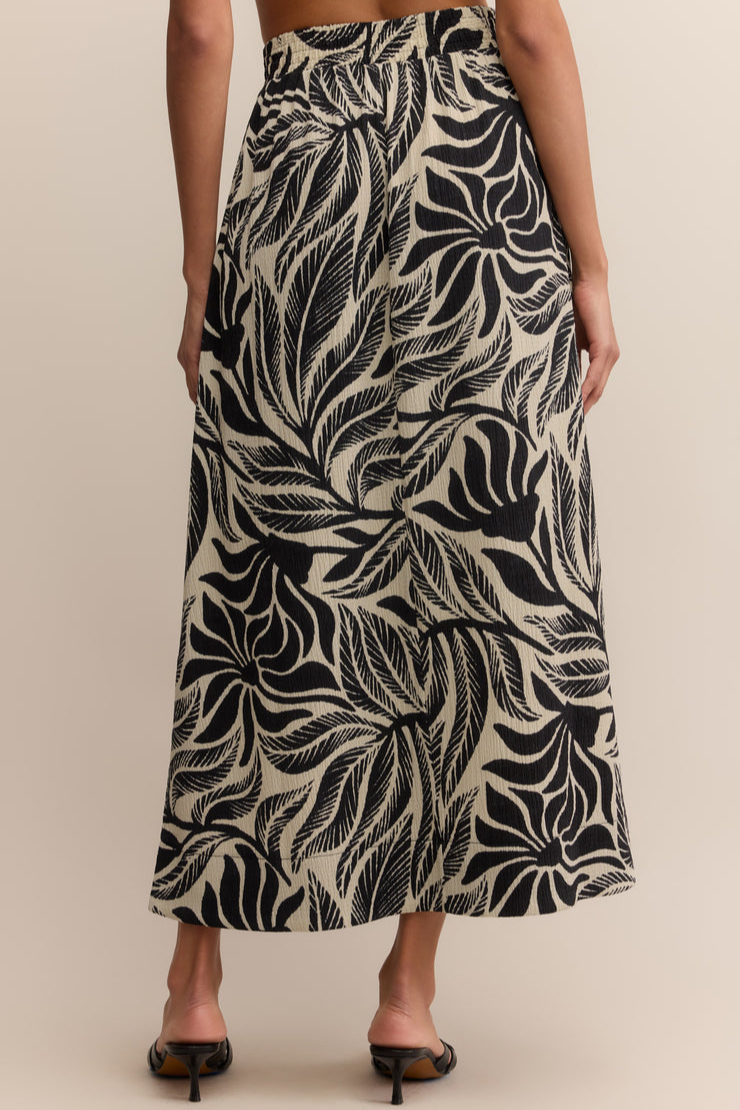 Serendipity Palm Maxi Skirt
