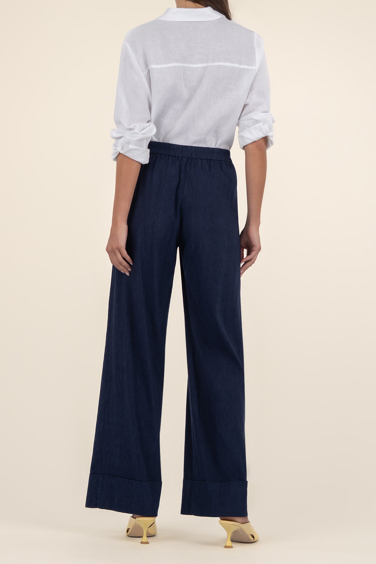 Meg High Rise Linen Wide Leg