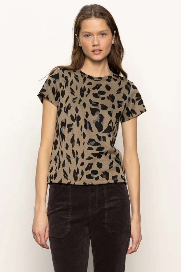 Double Knit Perfect Tee Winter Leopard