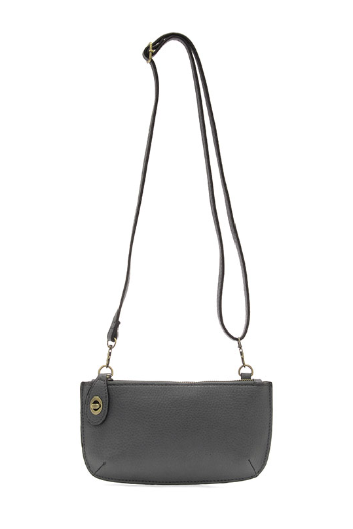 Black Mini Crossbody Wristlet Clutch