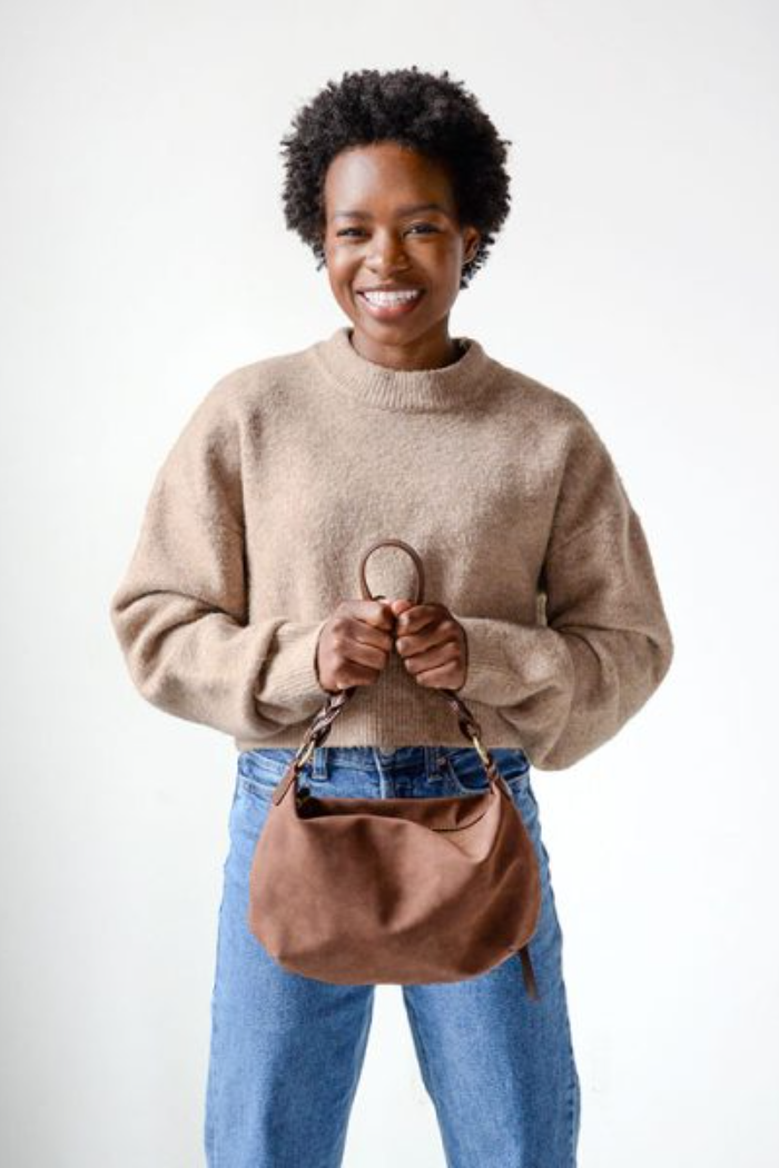 Effie Faux Suede Hobo