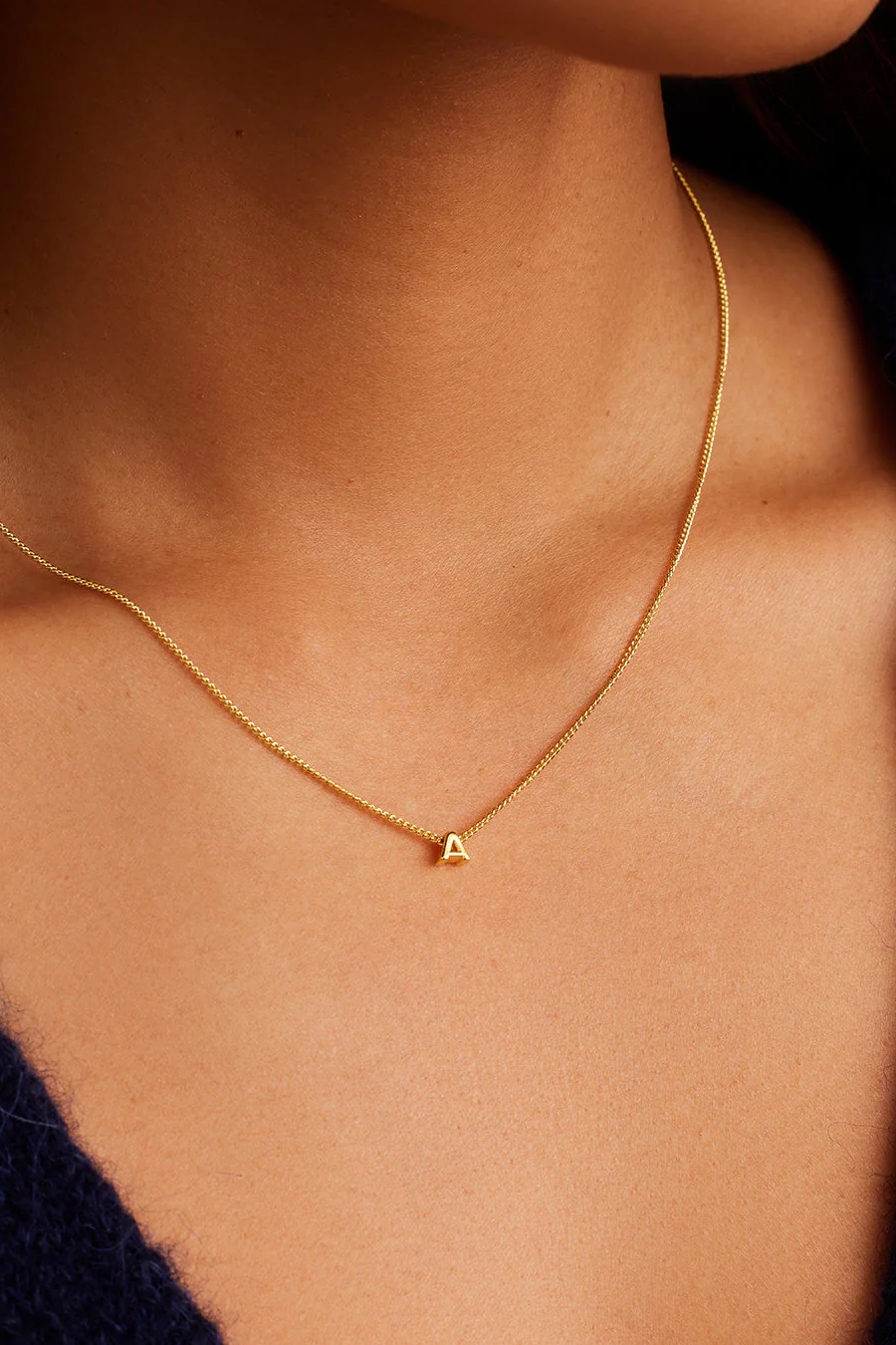 Wilder Mini Alphabet Necklace-A