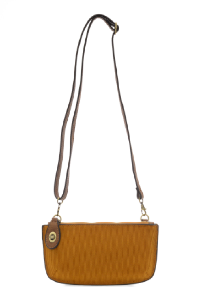 Dijon Corduroy Mini Crossbody Wristlet