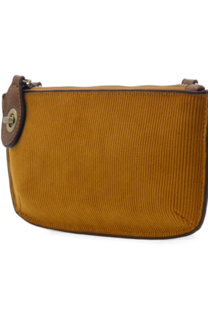 Dijon Corduroy Mini Crossbody Wristlet