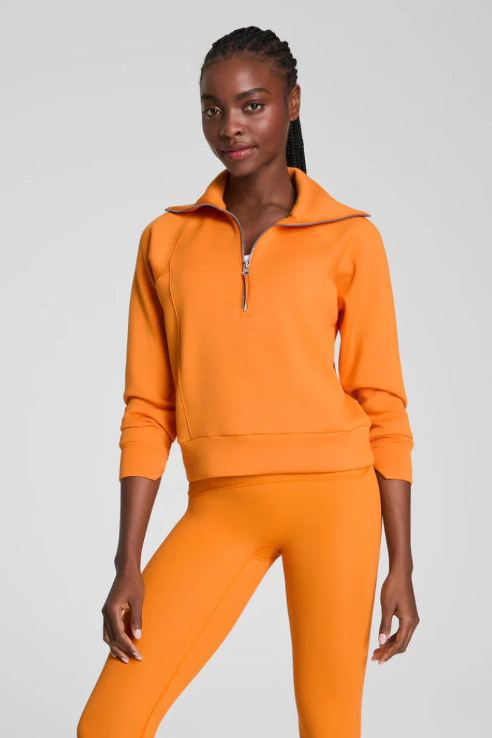 Air Essentials Half Zip-Monarch-Cerulean Blue