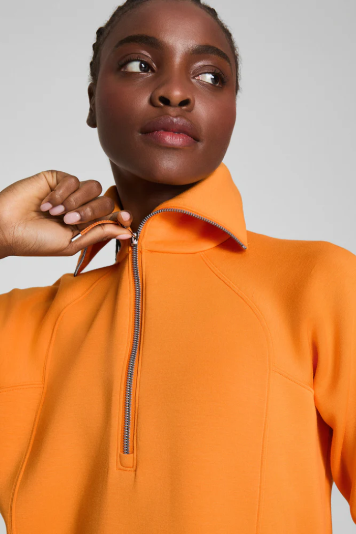 Air Essentials Half Zip-Monarch-Cerulean Blue