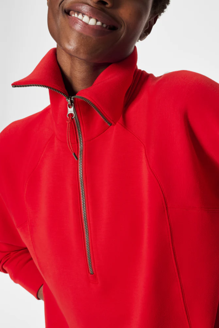 Air Essentials Half Zip-Spanx Red