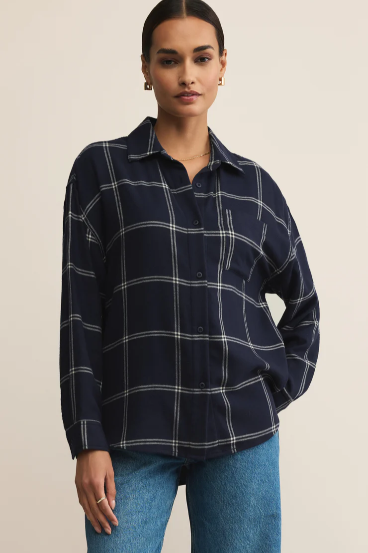 River Plaid Button Up