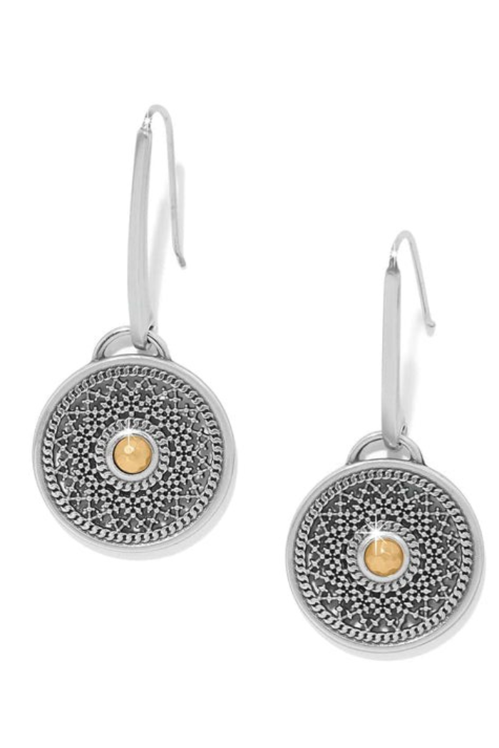 Ferrara Segreta Medallion French Wire Earrings