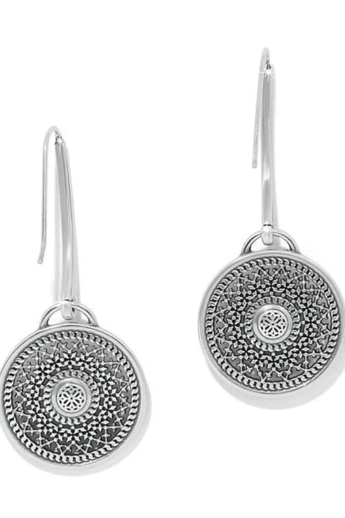 Ferrara Segreta Medallion French Wire Earrings