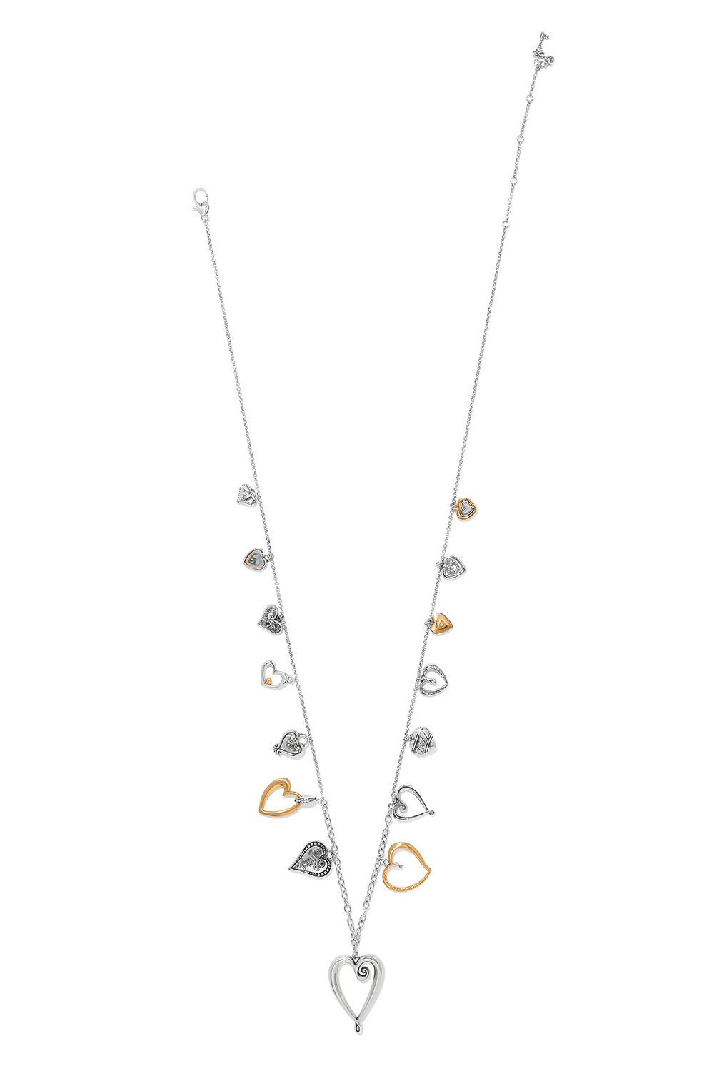 One Heart Large Long Necklace